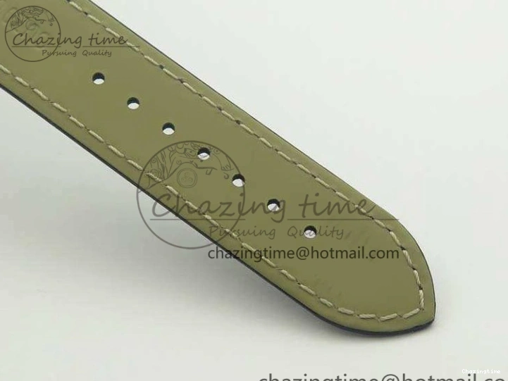 0207 Fashionable De Ville Prestige Real Power Reserve SS TW 1:1 Best Edition White Dial Blue Markers On Leather Strap A 8094